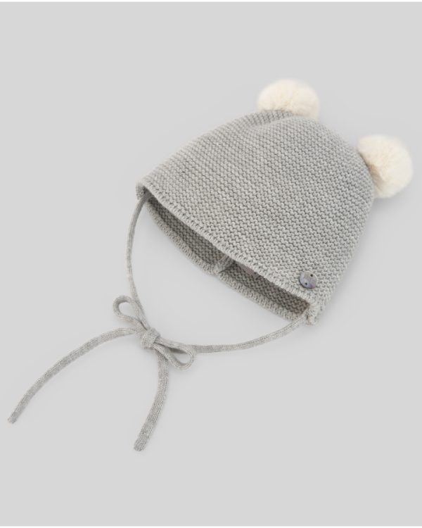 Gorro Bebe Esencial Gris 6M Paz Rodriguez