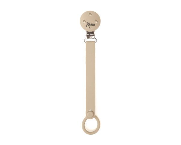 Pinza Chupete Silicona Beige Kiokids