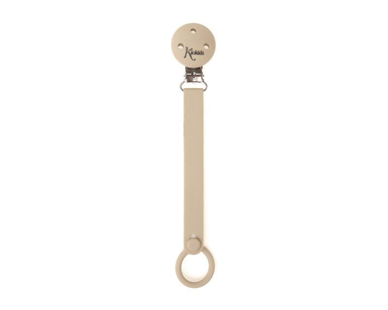 Pinza Chupete Silicona Beige Kiokids