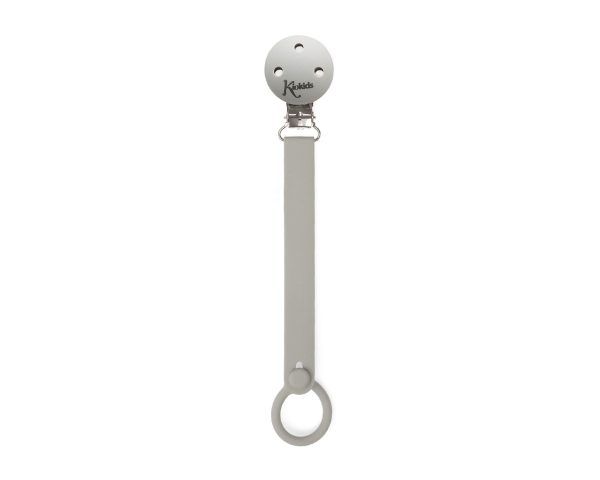 Pinza Chupete Silicona Gris Kiokids