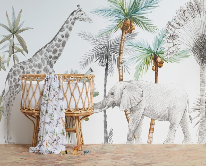 Vinilo decorativo infantil Africa Grande Bimbidreams