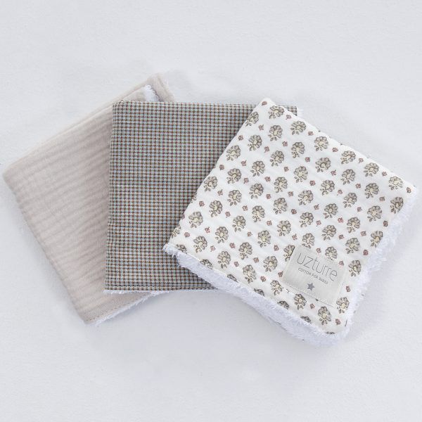 Toalla Bebe 3 unidades Flora Uzturre