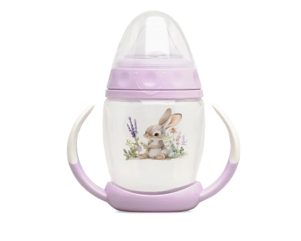 Taza de Aprendizaje Conejito Lavanda Kiokids