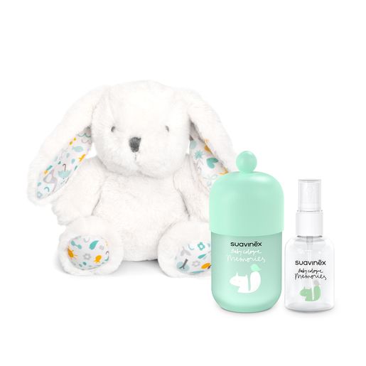 Regalo Bebé Baby Cologne Memories y Peluche Suavinex