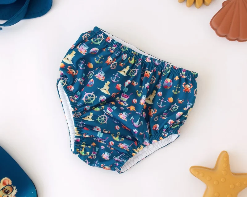 Bañador UPF50+ Animales Azul Marino Kiokids