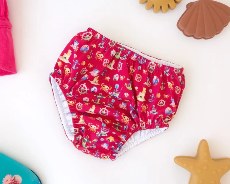 Bañador UPF50+ Animales Fucsia Kiokids