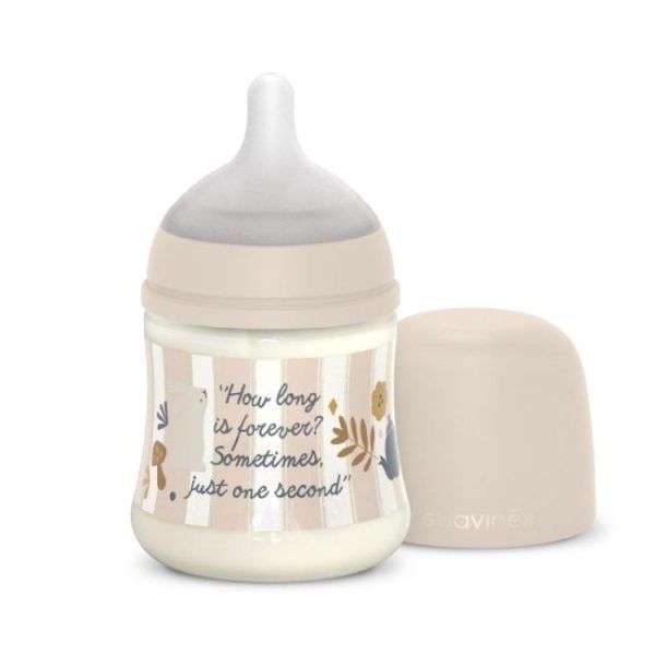 Biberon Poliamida 150ml Flujo S Wonderland Rayas Rosa Suavinex