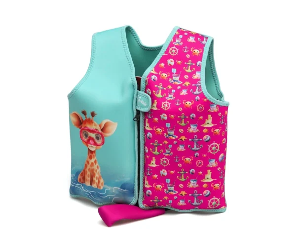 Chaleco Neopreno Animales Fucsia Kiokids