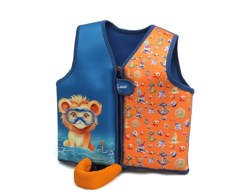 Chaleco Neopreno Animales Azul Marino Kiokids