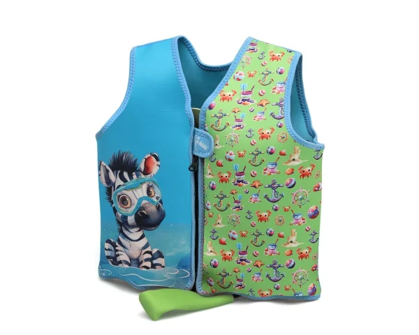 Chaleco Neopreno Animales Verde Kiokids