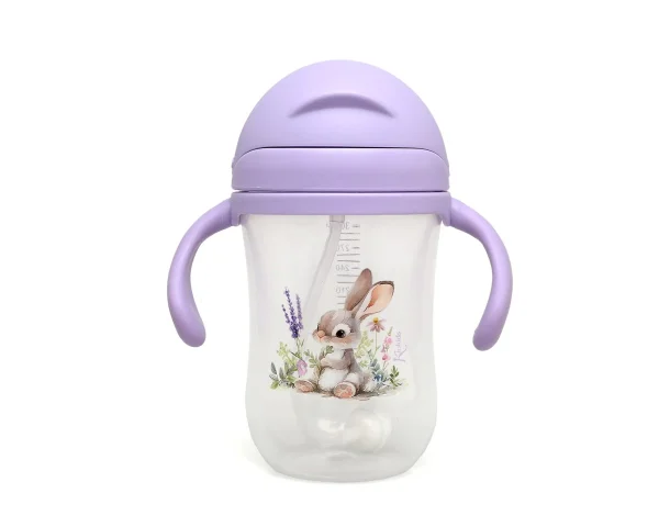 Taza Aprendizaje Conejito Lavanda Kiokids