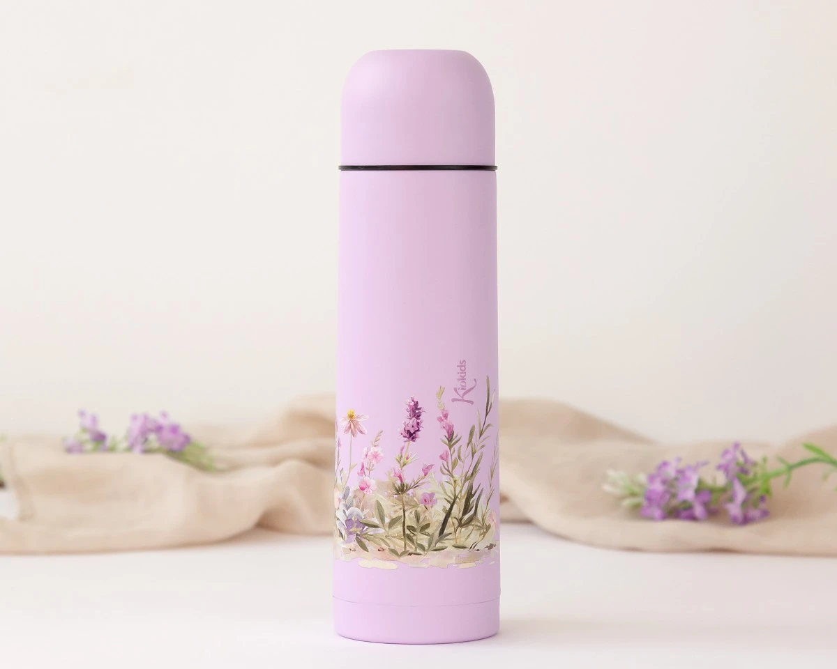 Termo Liquido 500ml Lavanda Kiokids - Imagen 2