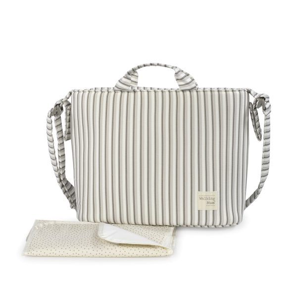 Bolsa Canastilla Botton Rayas Walking Mum