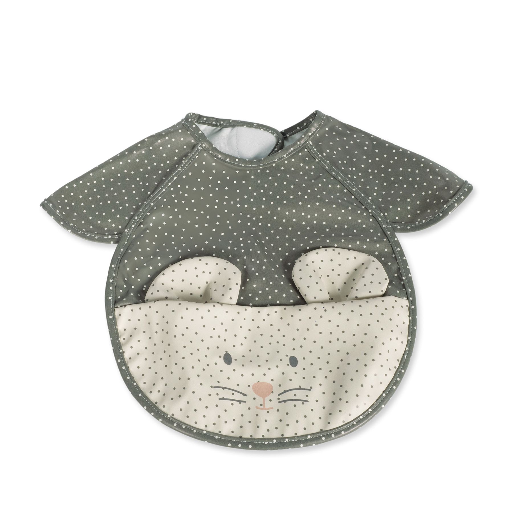 Babero Poppy Topitos Musgo Walking Mum