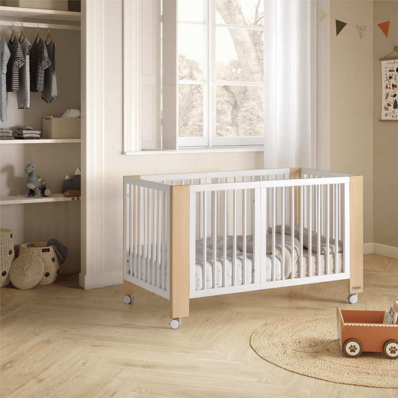 Cuna Convertible Converbaby Madera-Blanco Micuna