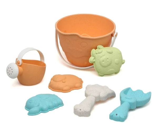 Cubo de Playa con Accesorios Animales Kiokids