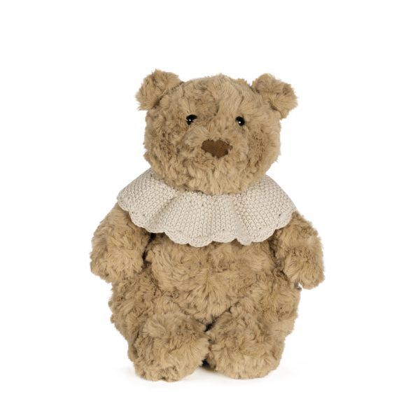 Oso Peluche con Cuello Tricot Beige Pasito a Pasito