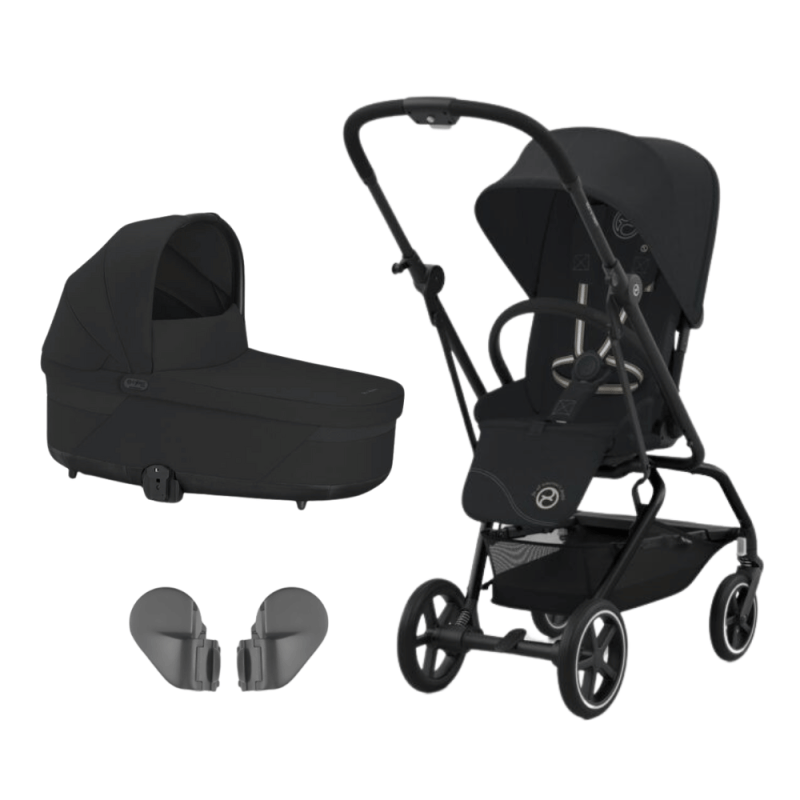 Duo Eezy S Twist+2 + Adaptadores Capazo + Capazo Cot S Cybex + Adaptadores Capazo Cybex
