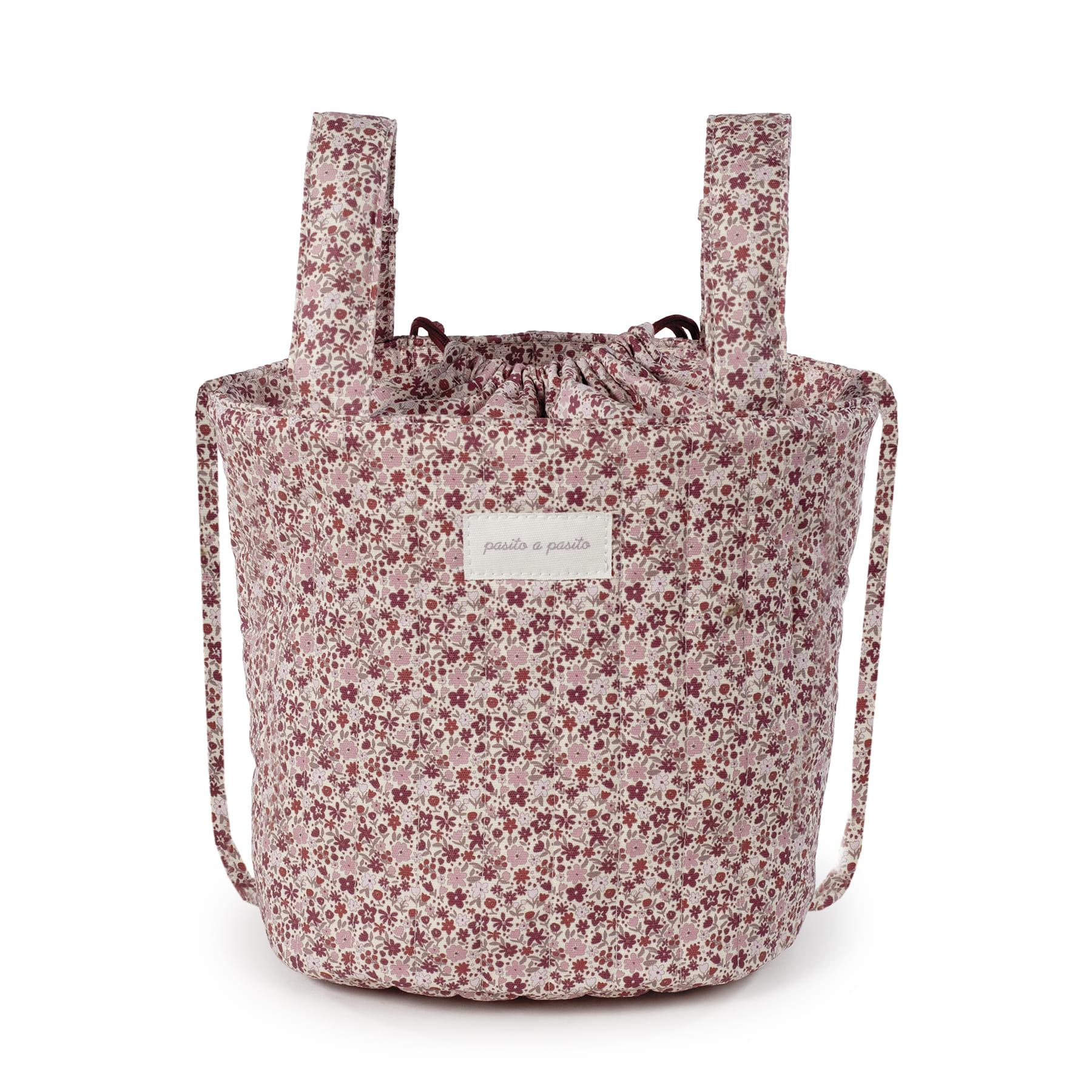 Bolsa Bucket Cherry Flores Pasito a Pasito