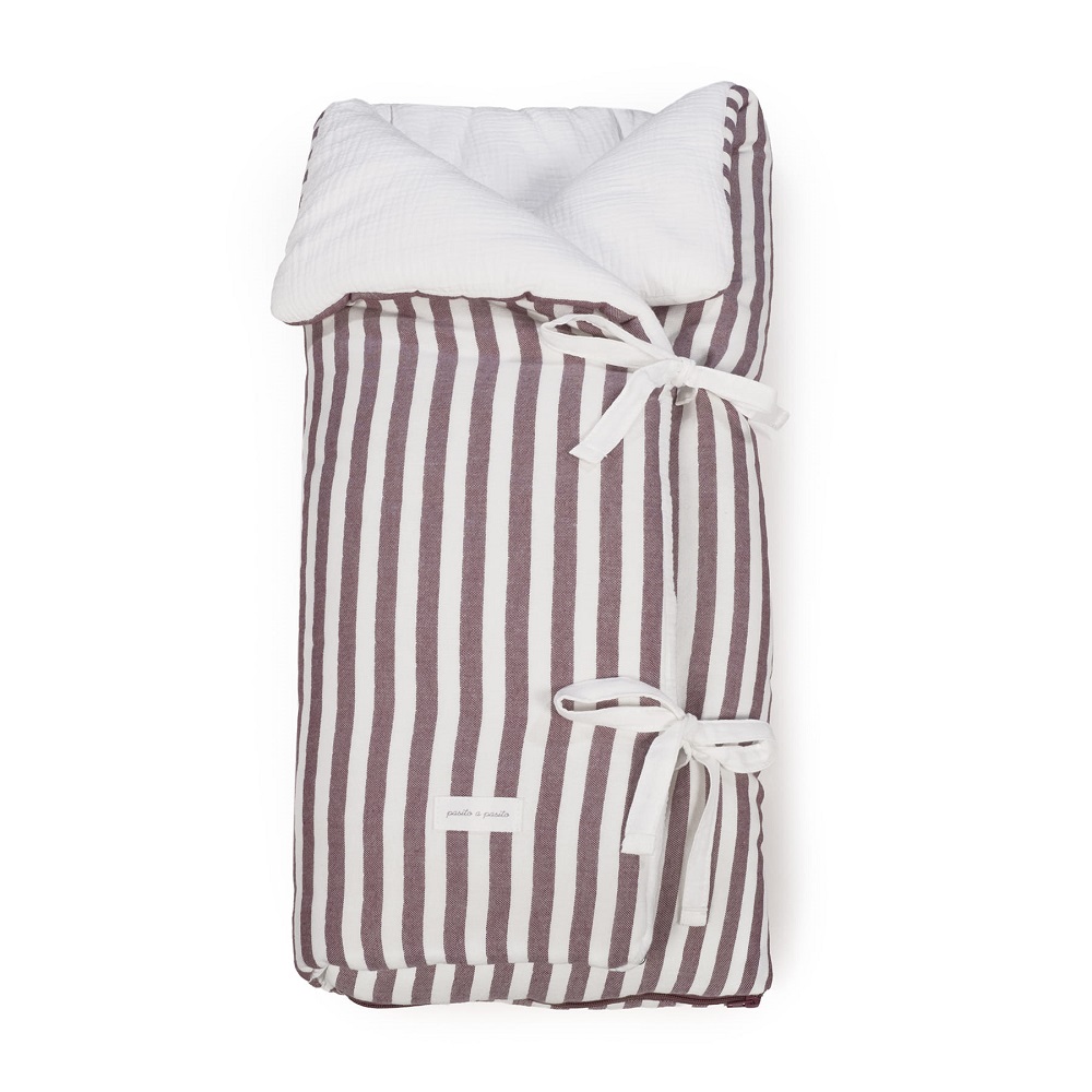 Saco Arrullo Manta Cherry Rayas Pasito a Pasito