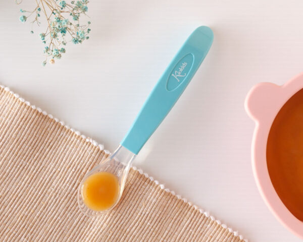 Cuchara Silicona Azul Kiokids