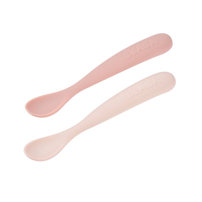 Estuche 2 Cubiertos 1 Edad Tonos Rosas Beaba