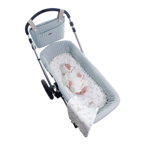 Bajera Capazo Interior + Muselina Teddy Uzturre