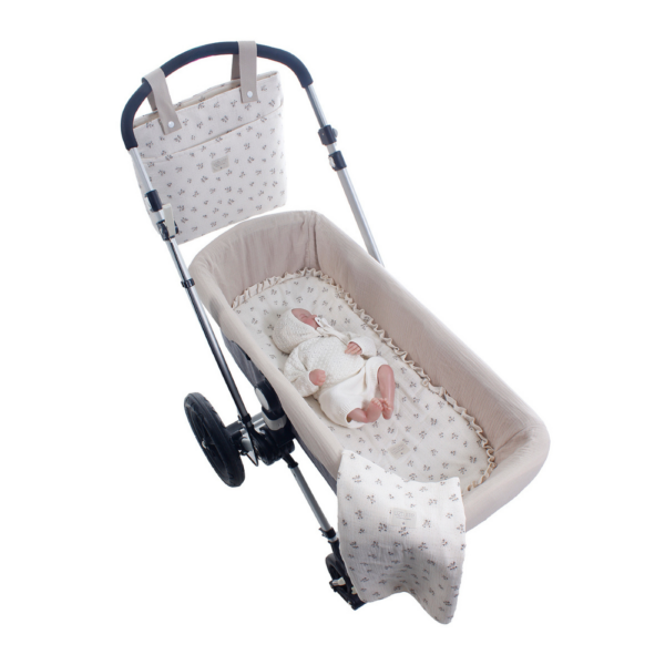 Bajera Capazo Interior + Muselina Graciela Uzturre