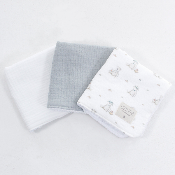Toalla Bebe 3 unidades Teddy Uzturre