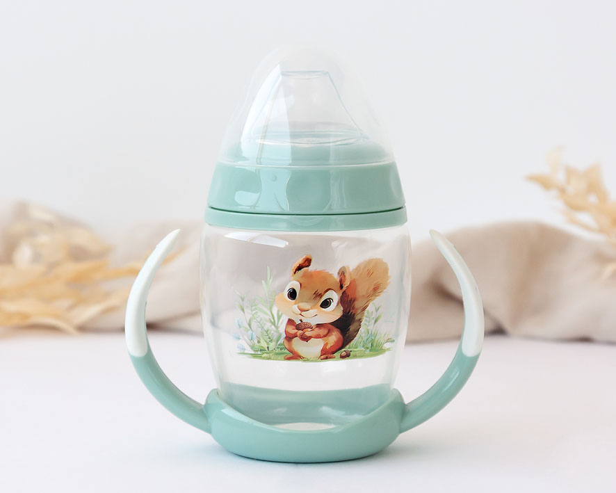 Taza de Aprendizaje Ardilla Menta Kiokids - Imagen 2