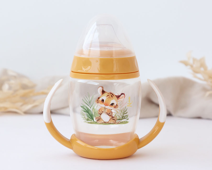 Taza de Aprendizaje Tigre Mostaza Kiokids - Imagen 2
