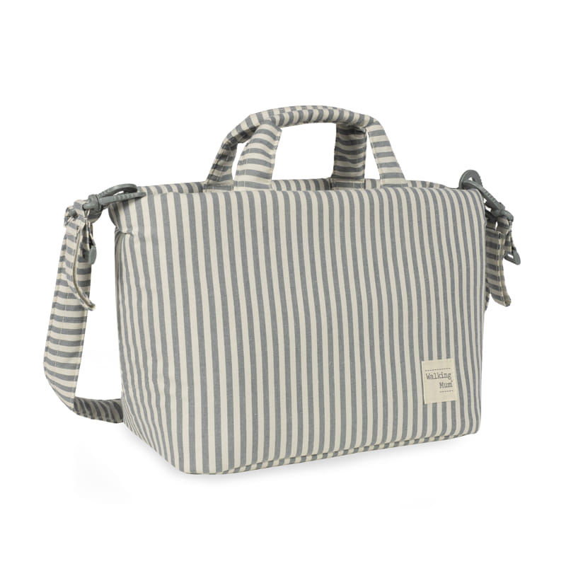 Bolsa Canastilla Praliné Rayas Matcha Walking Mum - Imagen 4