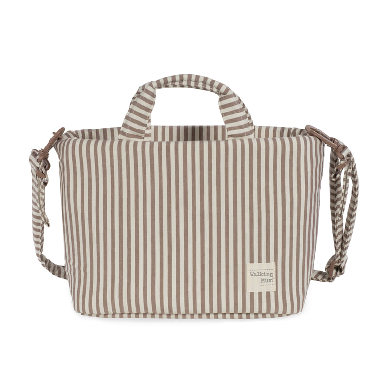 Bolsa Canastilla Praliné Rayas Moka Walking Mum - Imagen 3