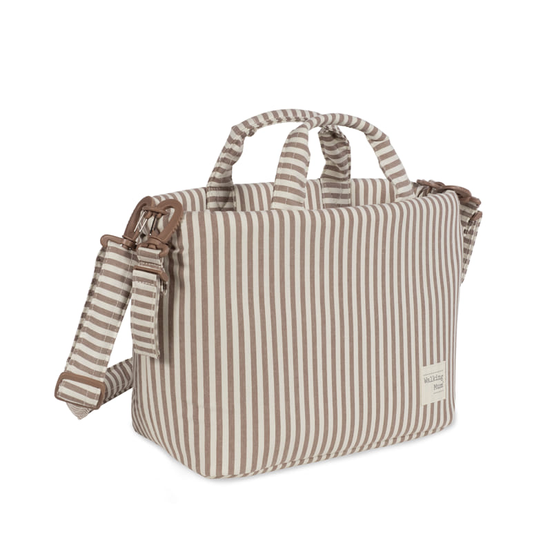 Bolsa Canastilla Praliné Rayas Moka Walking Mum - Imagen 4