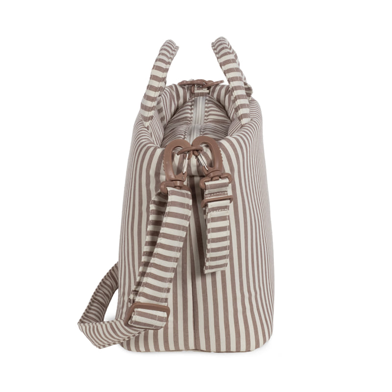 Bolsa Canastilla Praliné Rayas Moka Walking Mum - Imagen 5