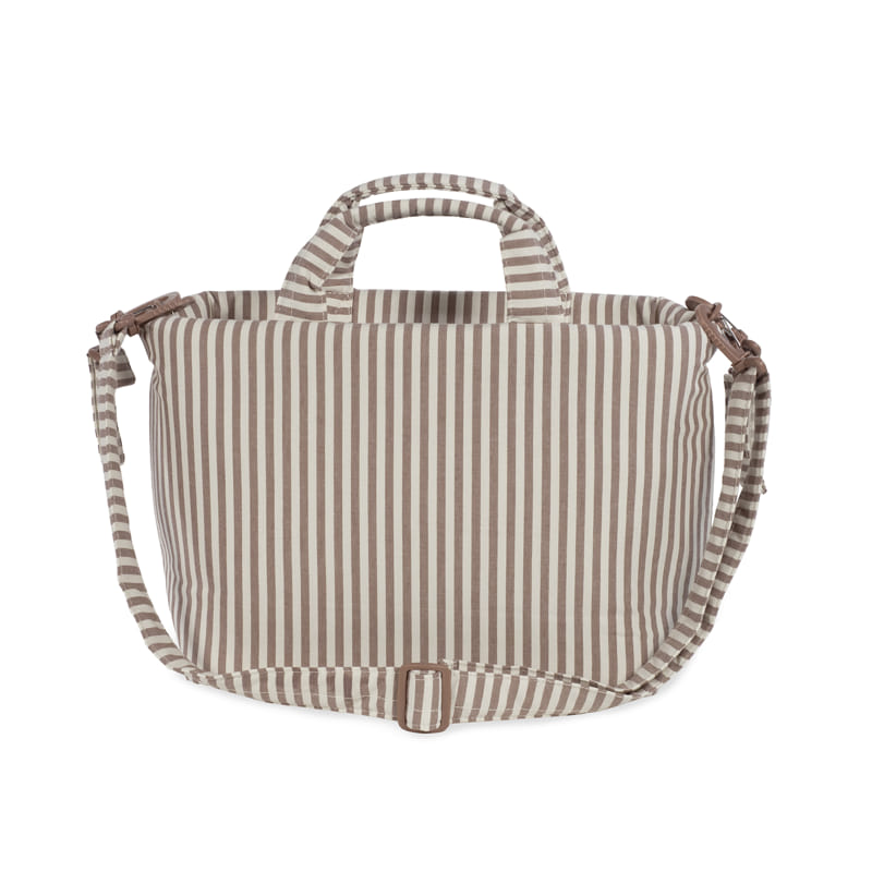 Bolsa Canastilla Praliné Rayas Moka Walking Mum - Imagen 6
