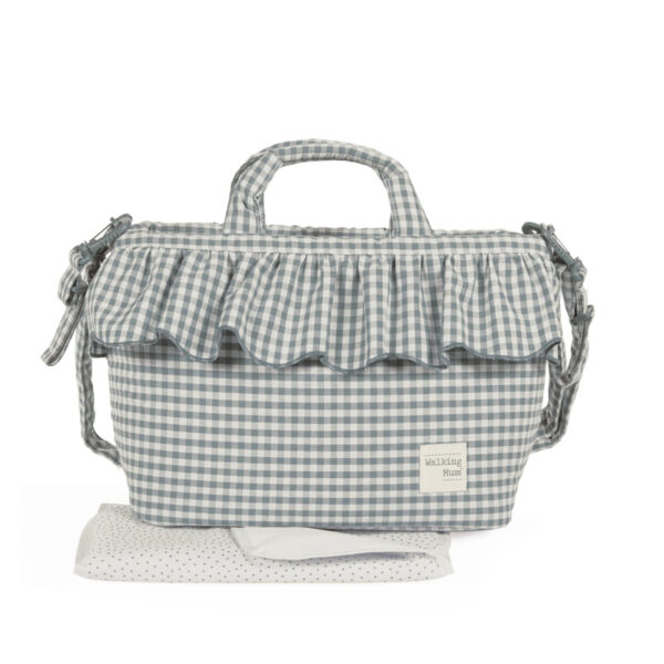 Bolsa Canastilla Praliné Vichy Matcha Walking Mum