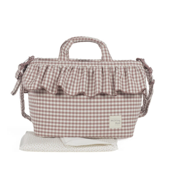 Bolsa Canastilla Praliné Vichy Moka Walking Mum