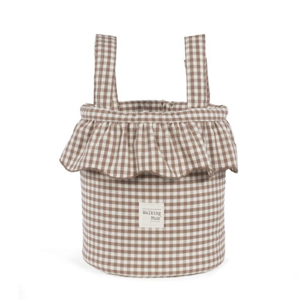 Bolsa Bucket Praliné Vichy Moka Walking Mum