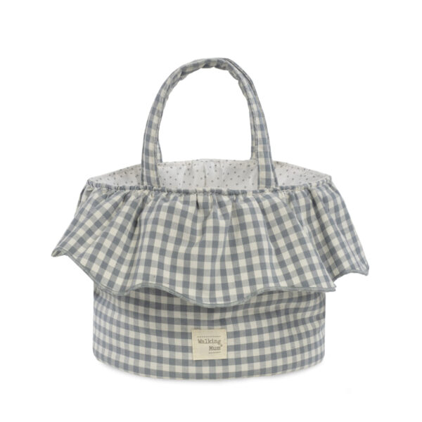 Cesta Organizadora Praliné Vichy Matcha Walking Mum