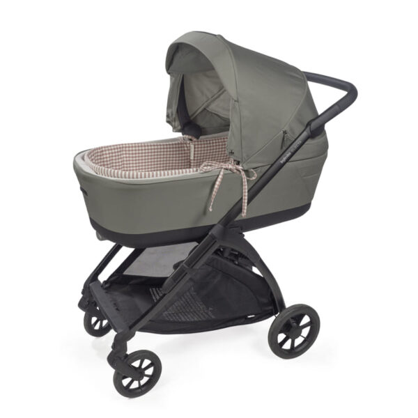 Funda Interior Varillas Capazo + Sabana ajustable Praliné Reversible Moka Walking Mum