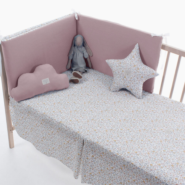 Colcha y Protector Cuna Marga Uzturre