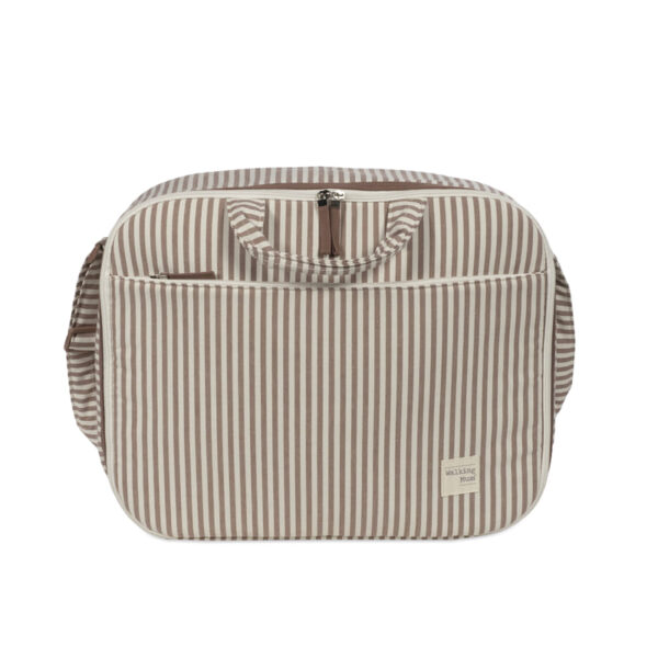 Maleta Praliné Rayas Moka Walking Mum