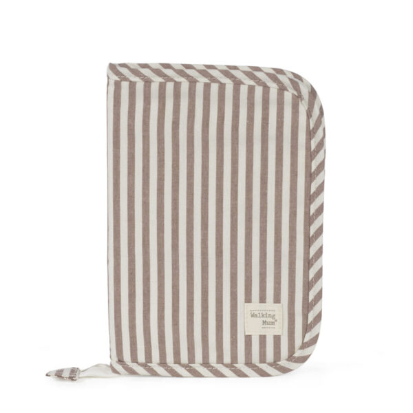 Libro Nacimiento Praliné Rayas Moka Walking Mum