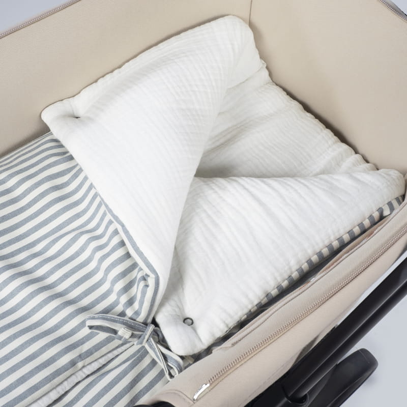 Saco Arrullo Manta Praliné Rayas Matcha Walking Mum - Imagen 5