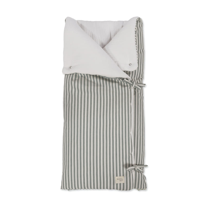 Saco Arrullo Manta Praliné Rayas Matcha Walking Mum