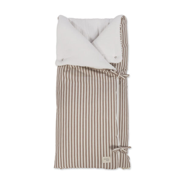 Saco Arrullo Manta Praliné Rayas Moka Walking Mum