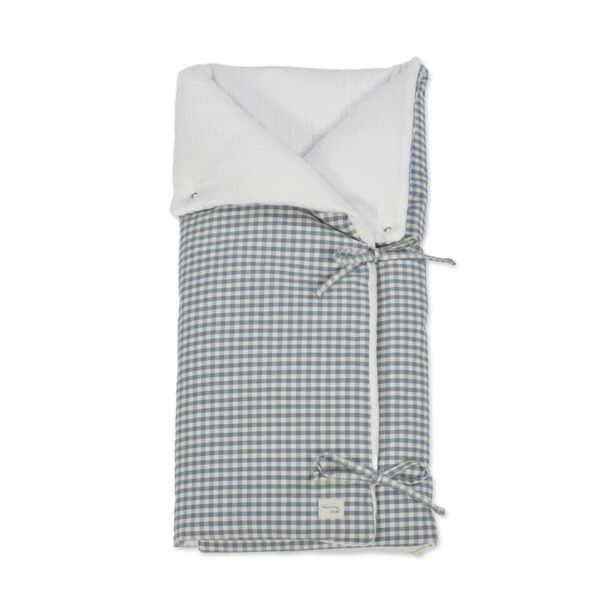 Saco Arrullo Manta Praliné Vichy Matcha Walking Mum