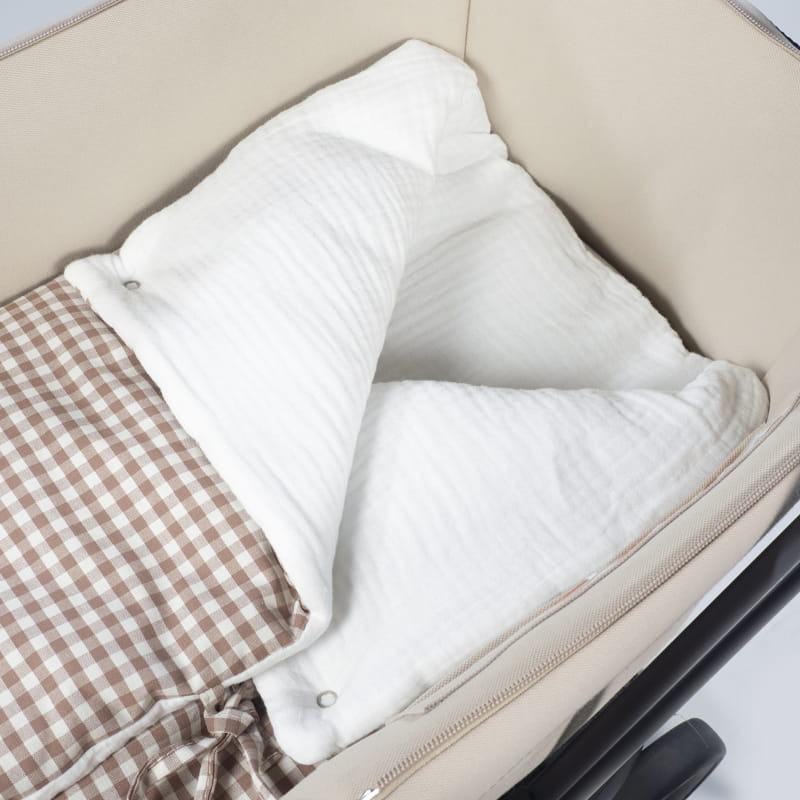 Saco Arrullo Manta Praliné Vichy Moka Walking Mum - Imagen 5