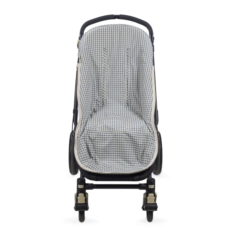 Saco Silla Entretiempo Praliné Vichy/Rayas Matcha Walking Mum - Imagen 2